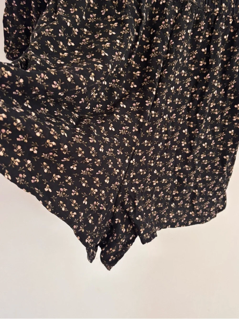 American Eagle Floral Romper Small Boho Long Sleeve